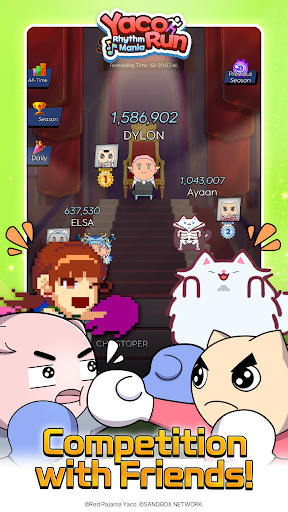 Yaco Run Rhythm - Cat SnackBar APK screenshot