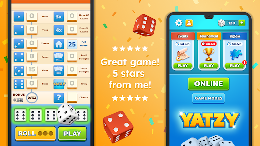 Yatzy - Fun Classic Dice Game APK screenshot