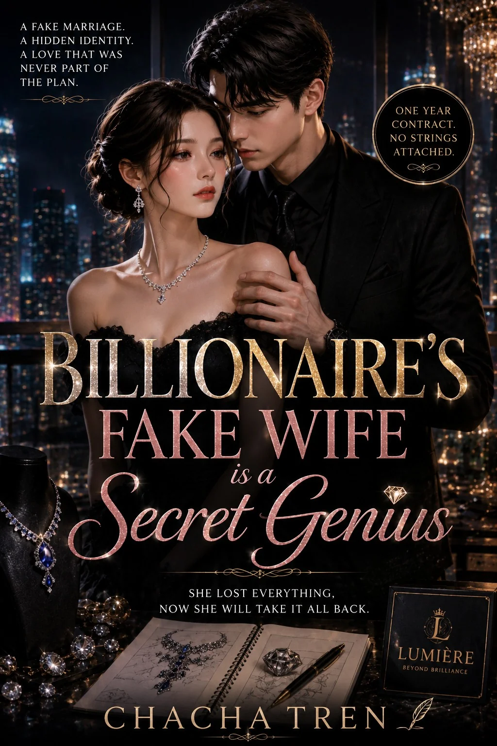 Billionaire's fake wife is a secret genius Novel Cover