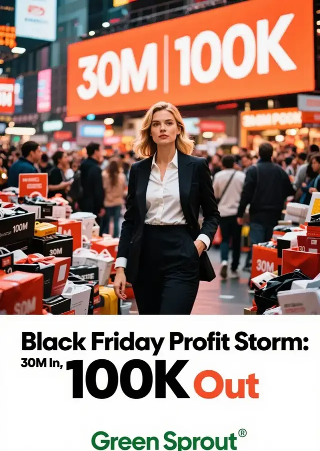 Black Friday Profit Storm: 30M In, 100K Out