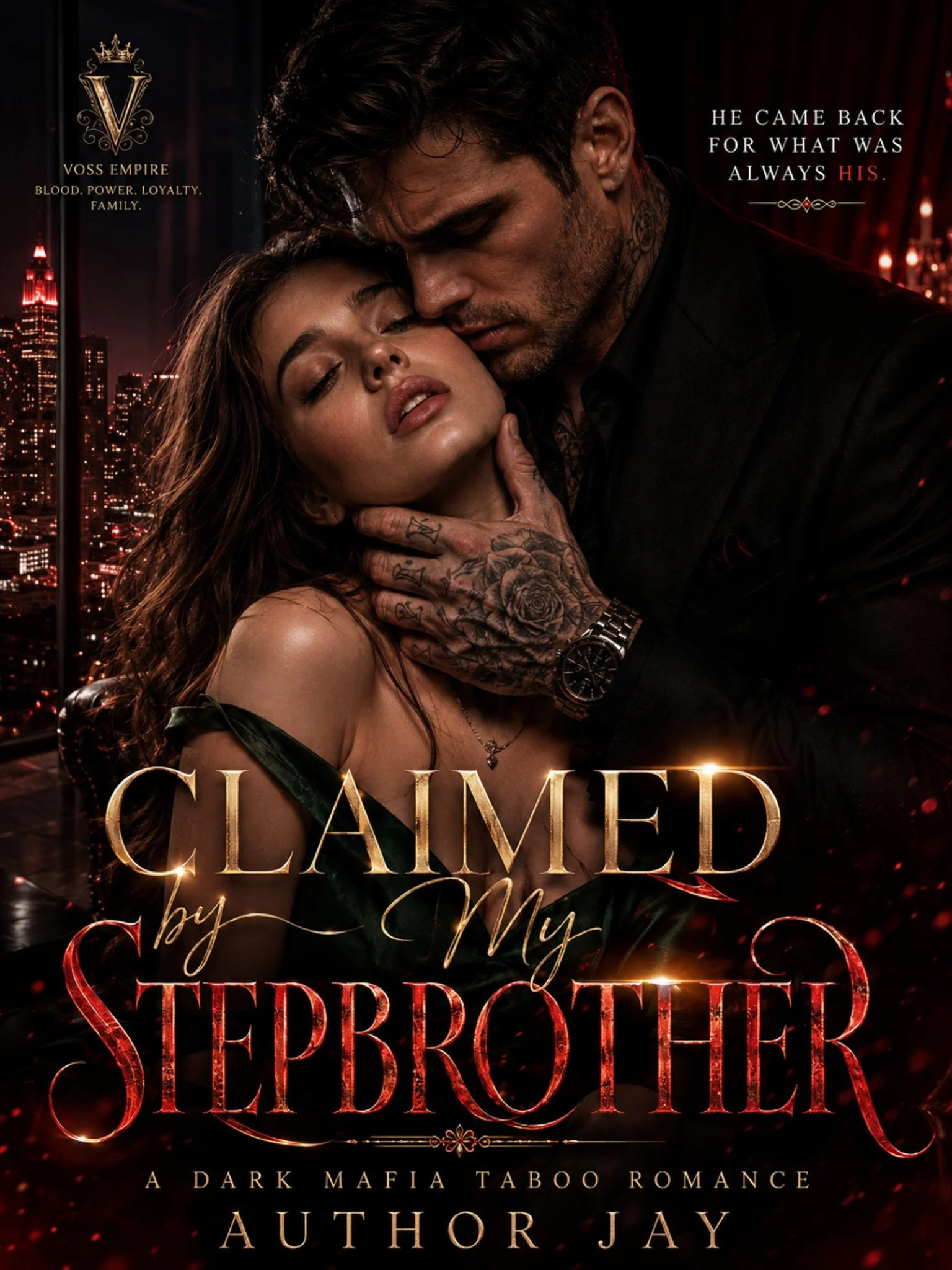 CLAIMED BY MY STEPBROTHER Novel Cover