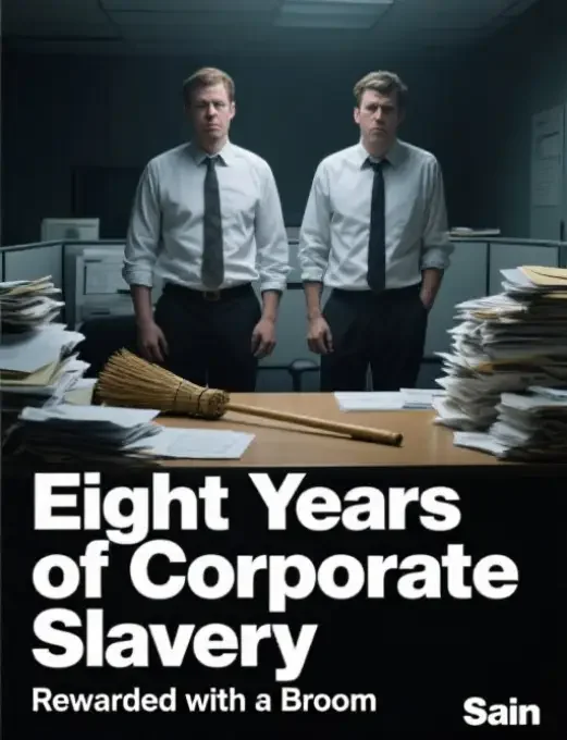 Eight Years of Corporate Slavery, Rewarded with a Broom