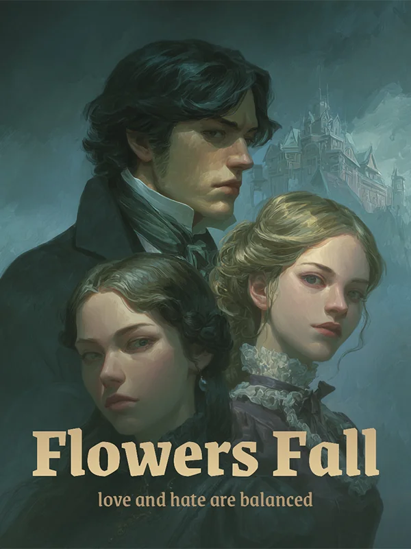 Flowers fall, love and hate are balanced.