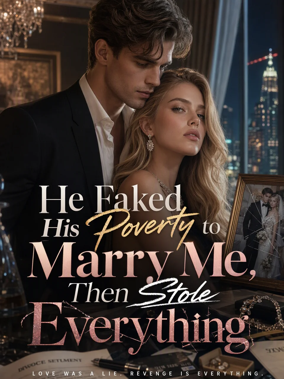 He Faked His Poverty to Marry Me, Then Stole Everything Novel Cover