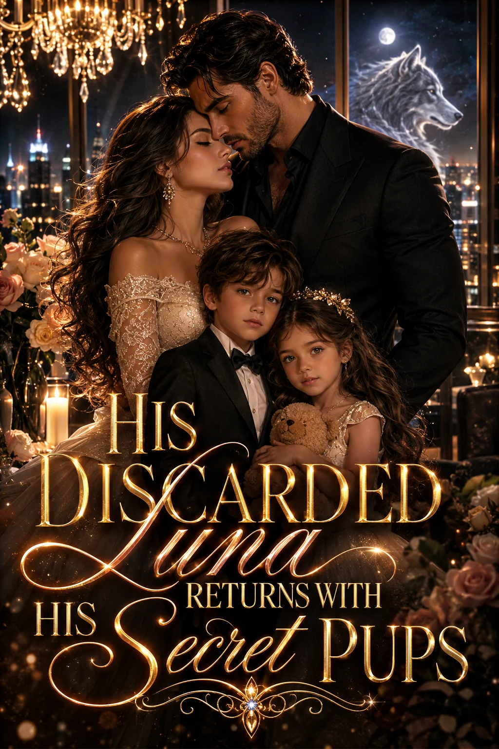 His Discarded Luna, Returns with secret Pups Novel Cover