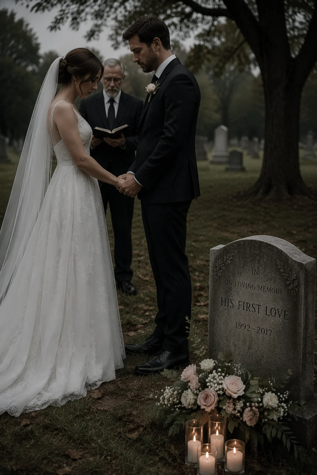 Married in front of my husband's first love's grave