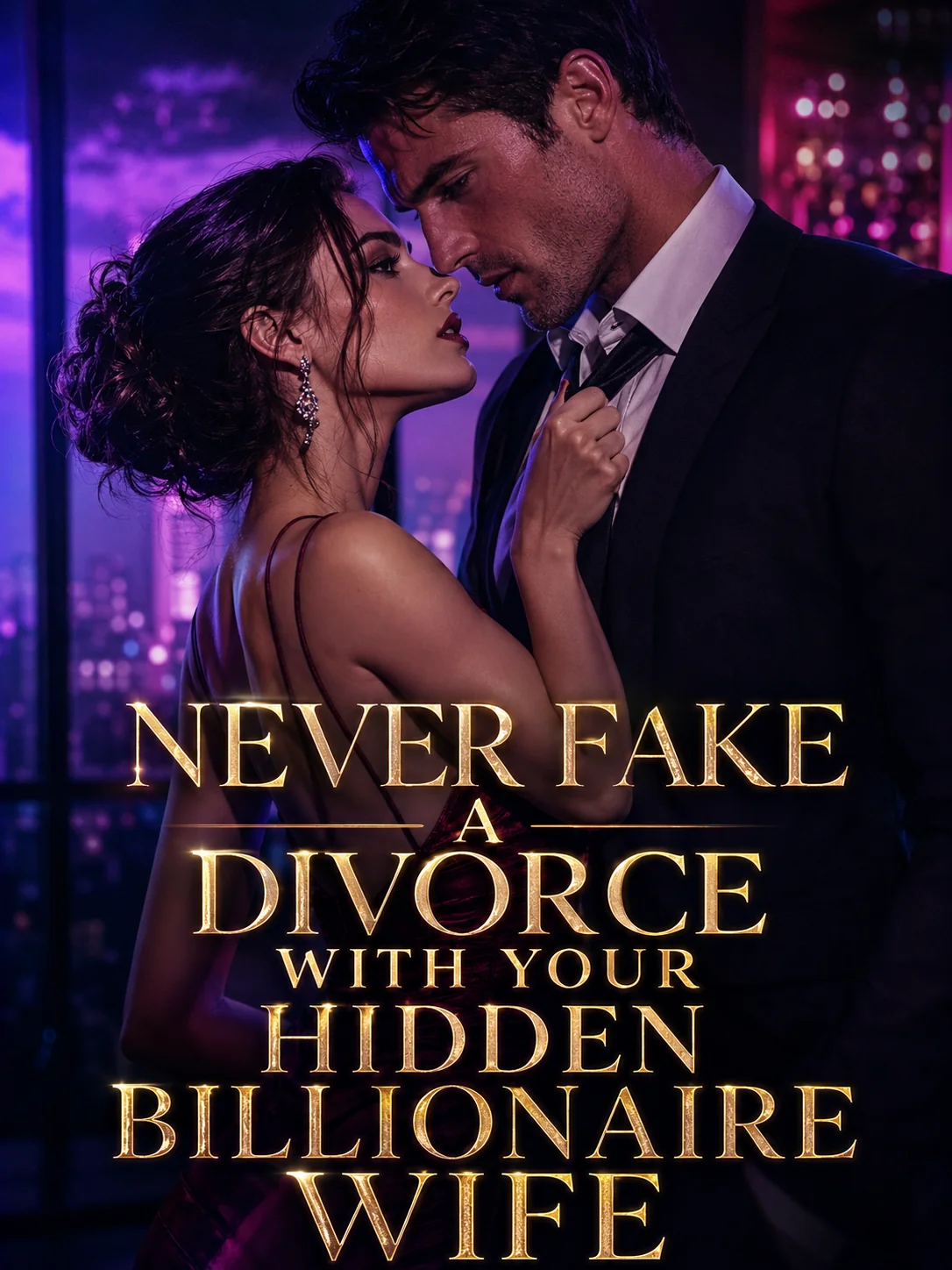 Never fake a divorce with your hidden billionaire wife Novel Cover