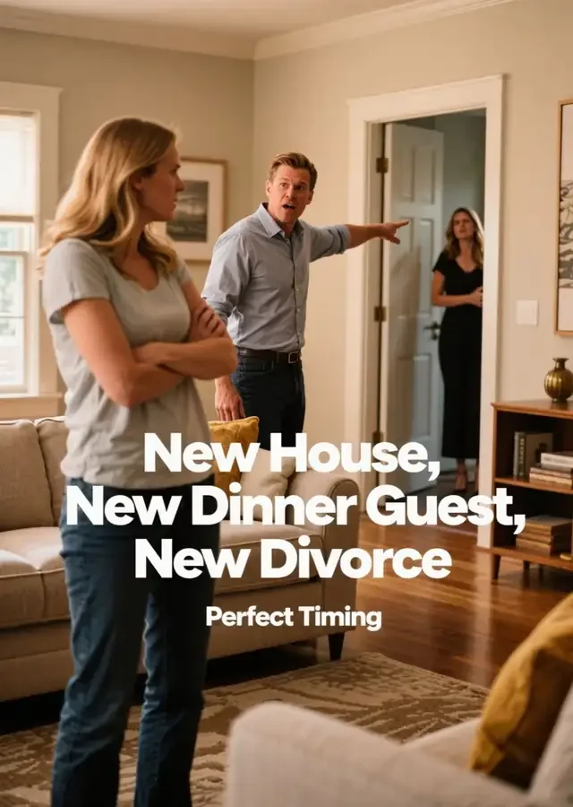 New House, New Dinner Guest, New Divorce Novel Cover