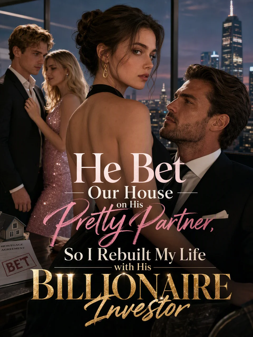 He Bet Our House on His Pretty Partner, So I Rebuilt My Life With His Billionaire Investor Novel Cover