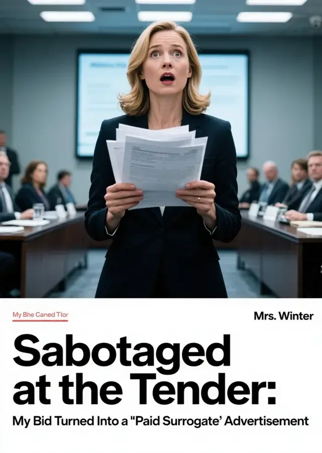Sabotaged at the Tender: My Bid Turned Into a "Paid Surrogate" Advertisement Novel Cover