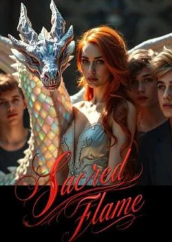 Sacred Flame: Bound to the Dragon Kings Novel Cover