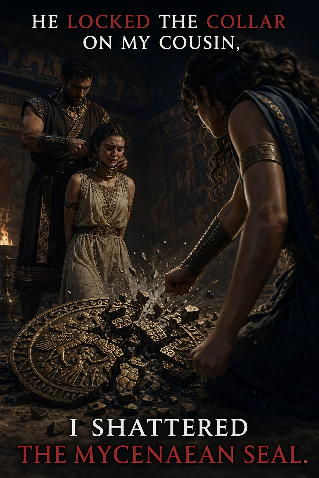 He Locked The Collar On My Cousin, I Shattered The Mycenaean Seal Novel Cover