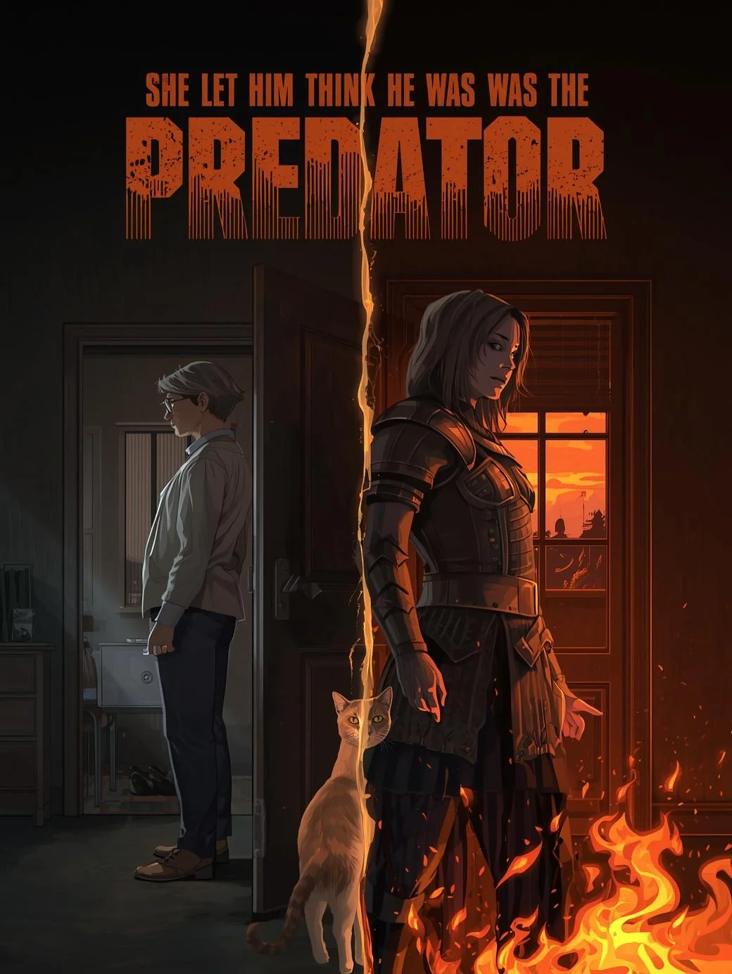 She Let Him Think He Was the Predator Novel Cover