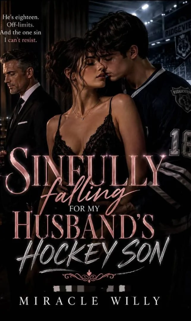 Sinfully Falling For My Husband's Hockey Son Novel Cover