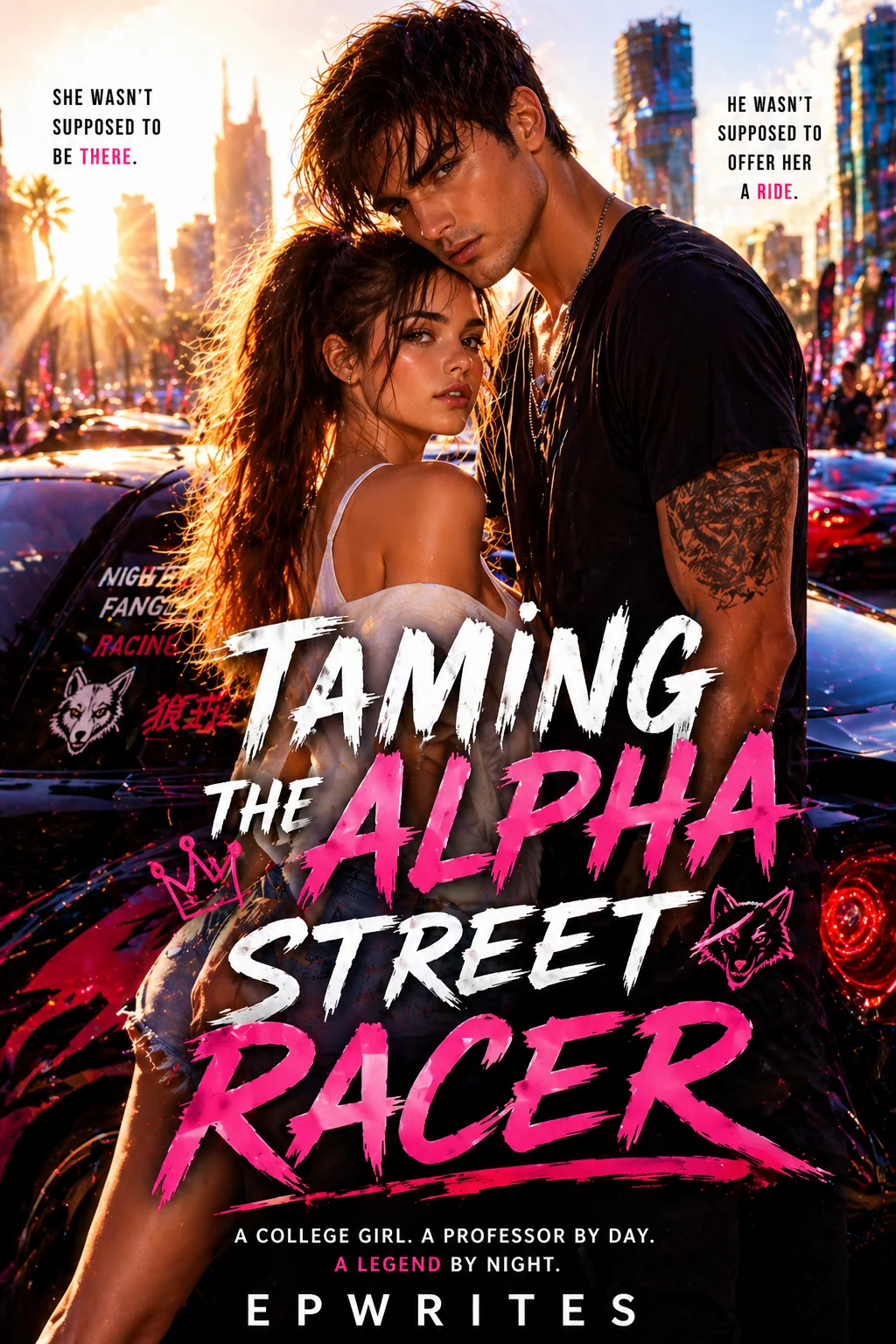TAMING THE ALPHA STREET RACER Novel Cover