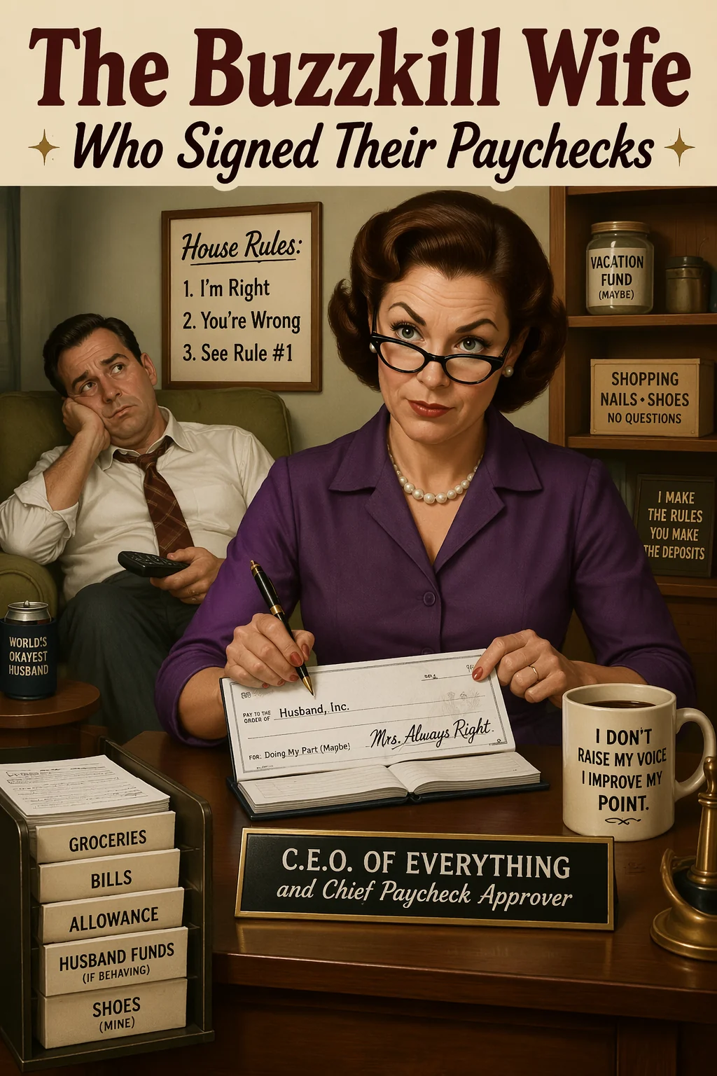 The Buzzkill Wife Who Signed Their Paychecks Novel Cover