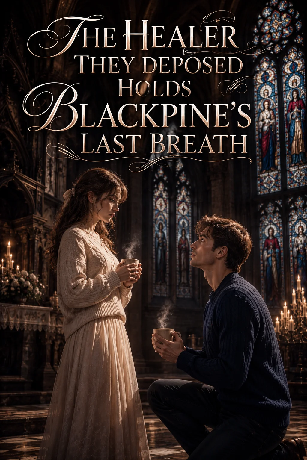 The Healer They Deposed Holds Blackpine's Last Breath Novel Cover