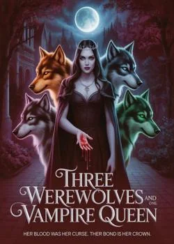 Three Werewolves and a Vampire Queen Novel Cover
